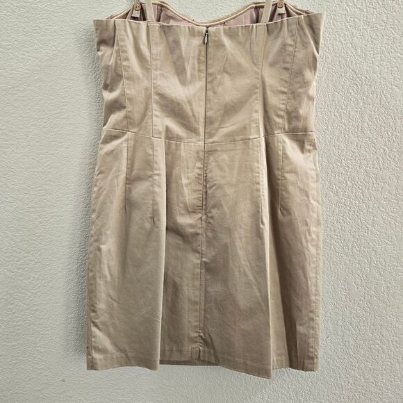 Nanette Lepore “Amorous” Strap Dress Khaki size 10 M new - Picture 6 of 16